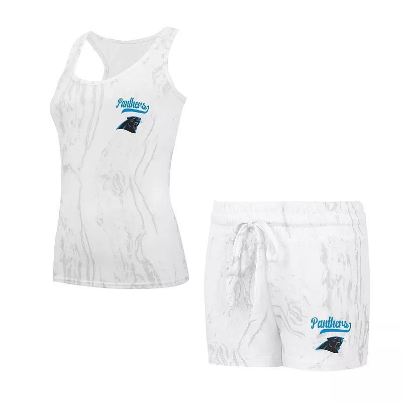 Womens Concepts Sport Carolina Panthers Quartz Hacci Knit Tank Top & Shorts Sleep Set Product Image