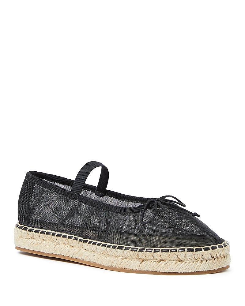 Loeffler Randall Almond Toe Mesh Espadrille Ballet Flats Product Image