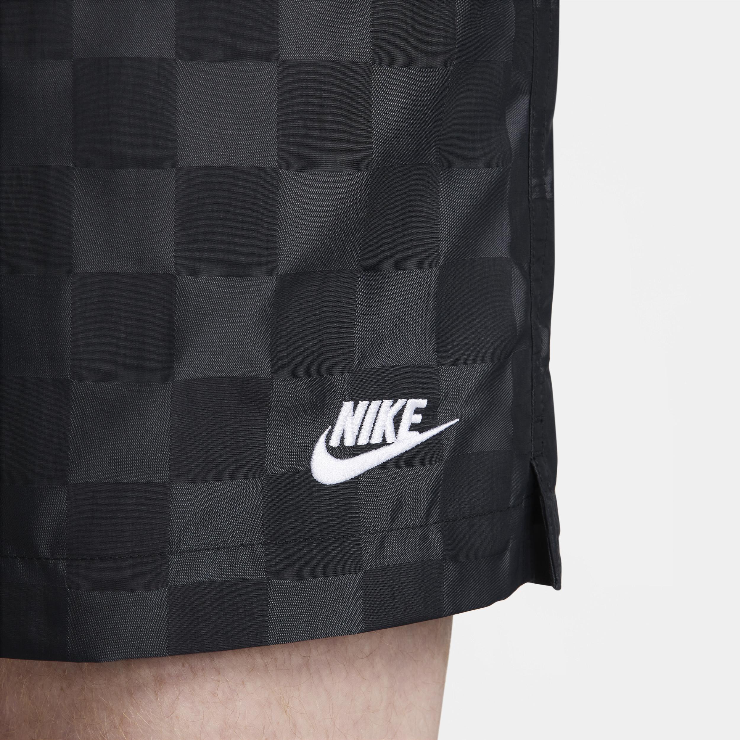 Nike Mens Nike Club Flow Shorts - Mens White/Black Product Image