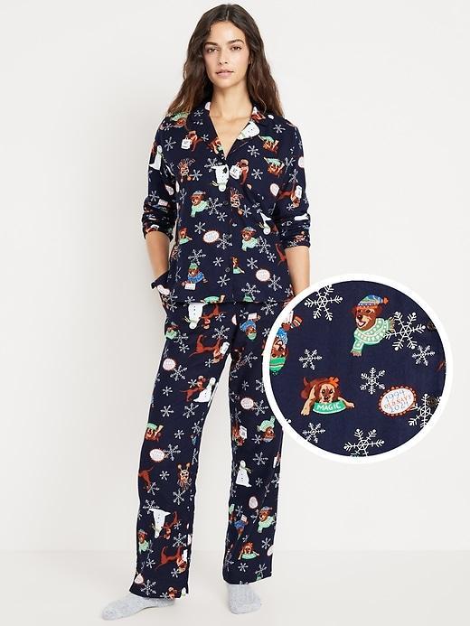 Flannel Pajama Set for Women Product Image