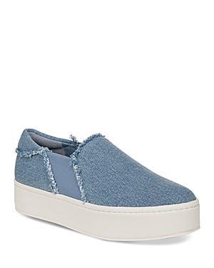 Vince Womens Warren Fray Platform Slip On Sneakers Product Image