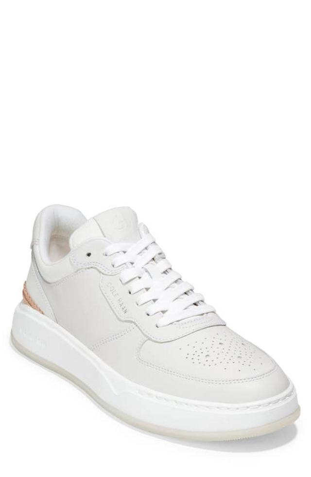 COLE HAAN Men's Grandpr Crossover Lace Up Sneakers - Regular In Optic White Product Image