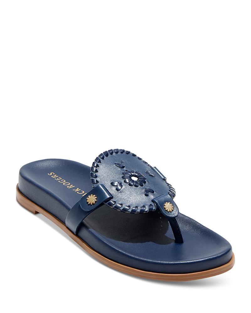 Jack Rogers Collins Casual - Leather (Midnight) Women's Sandals Product Image