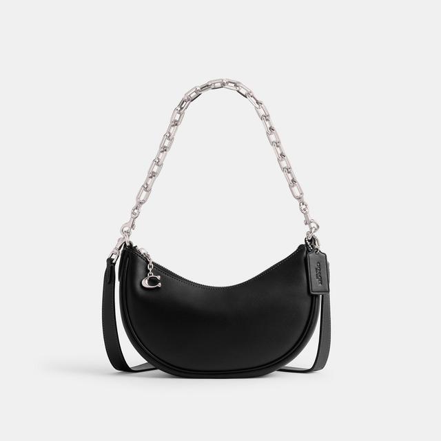 Womens Mira Leather Chain Shoulder Bag Product Image