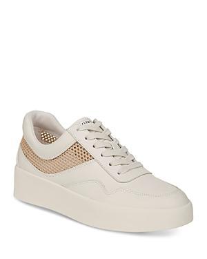 Vince Womens Warren Court Knit Detail Sneakers Product Image