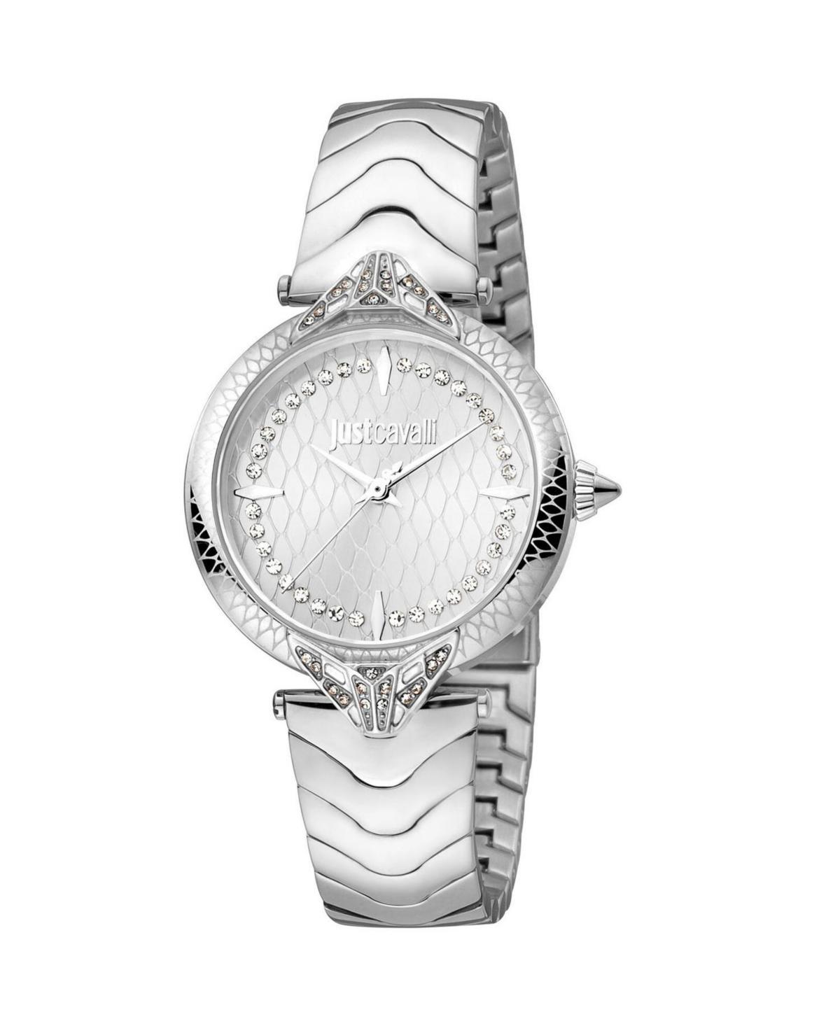 Just Cavalli Womens Snake Silver Dial Watch - JC1L238M0045 Product Image