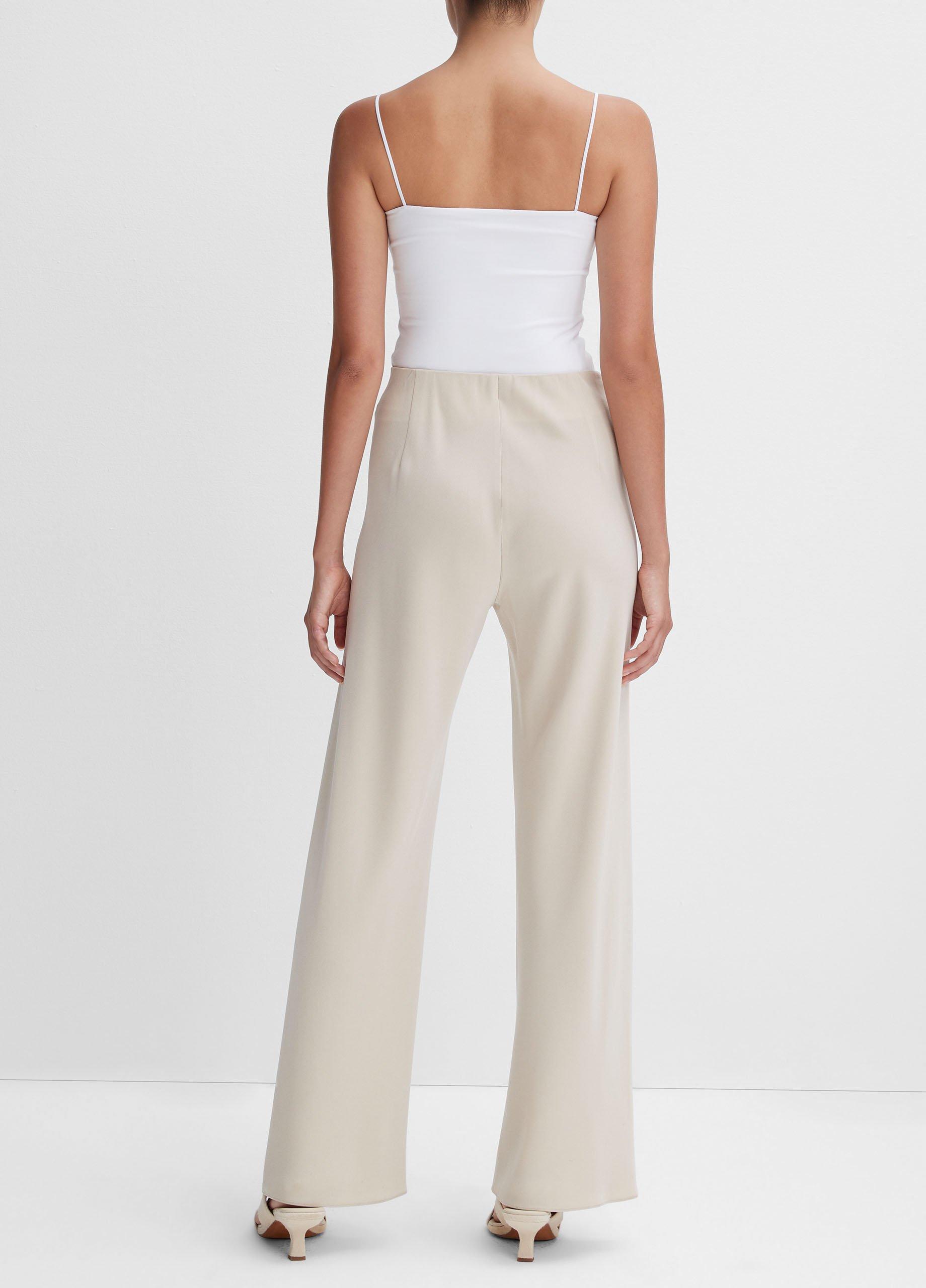 High-Waist Crepe Bias Pant Product Image