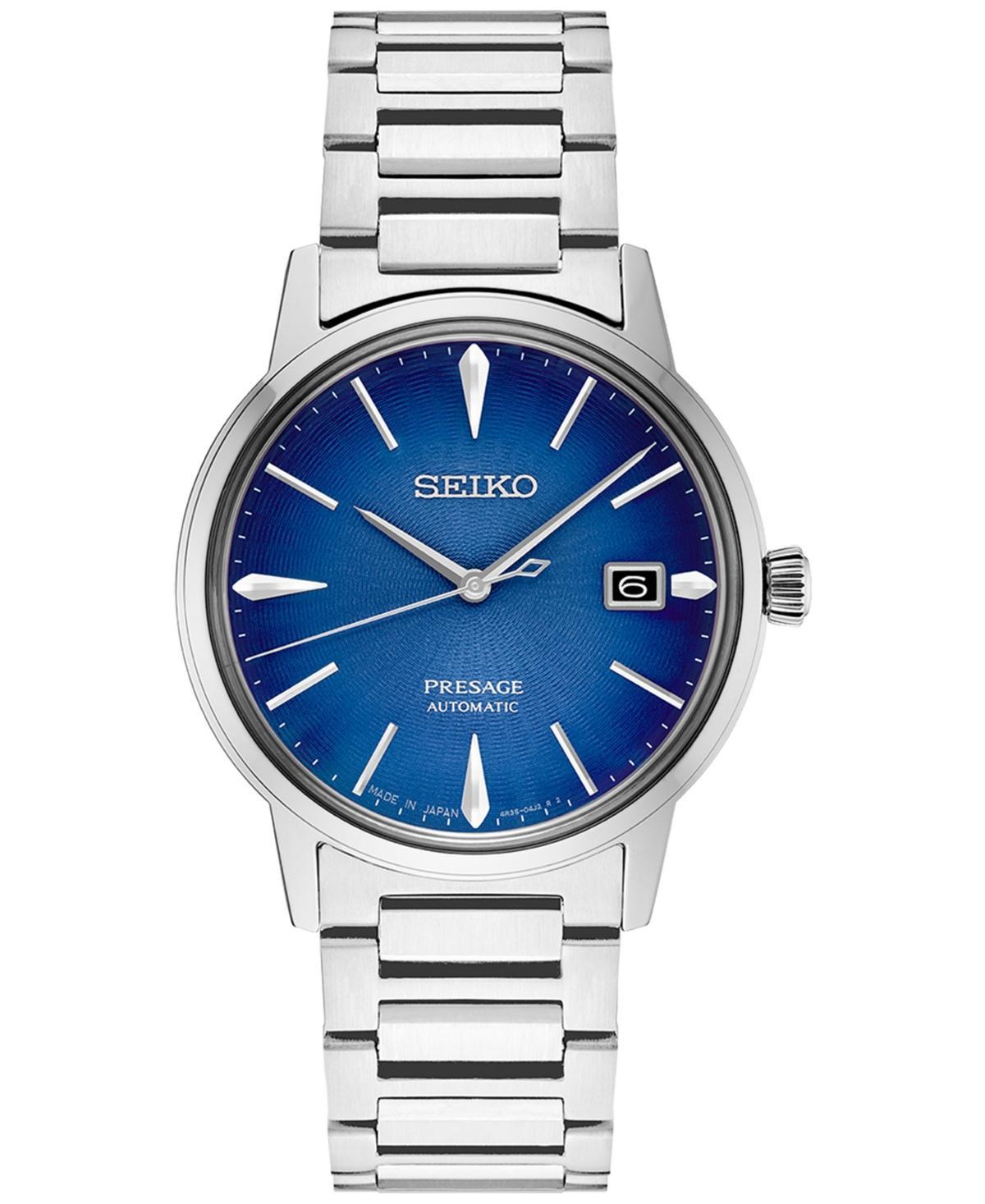 Seiko Mens Automatic Presage Stainless Steel Bracelet Watch 40mm Product Image