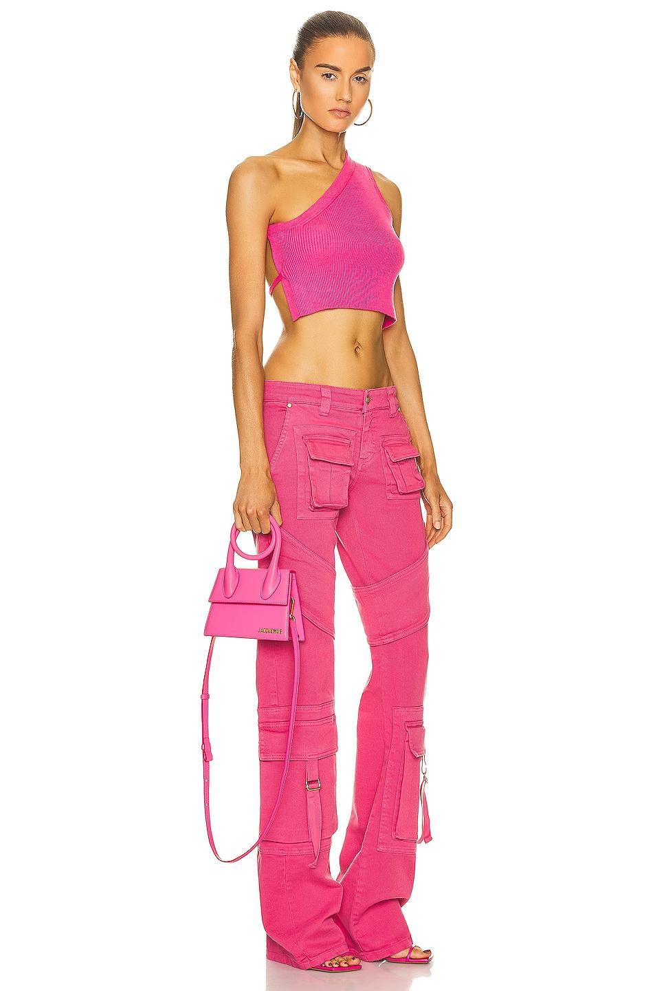 JACQUEMUS Le Chiquito Noeud Bag Pink.. Product Image