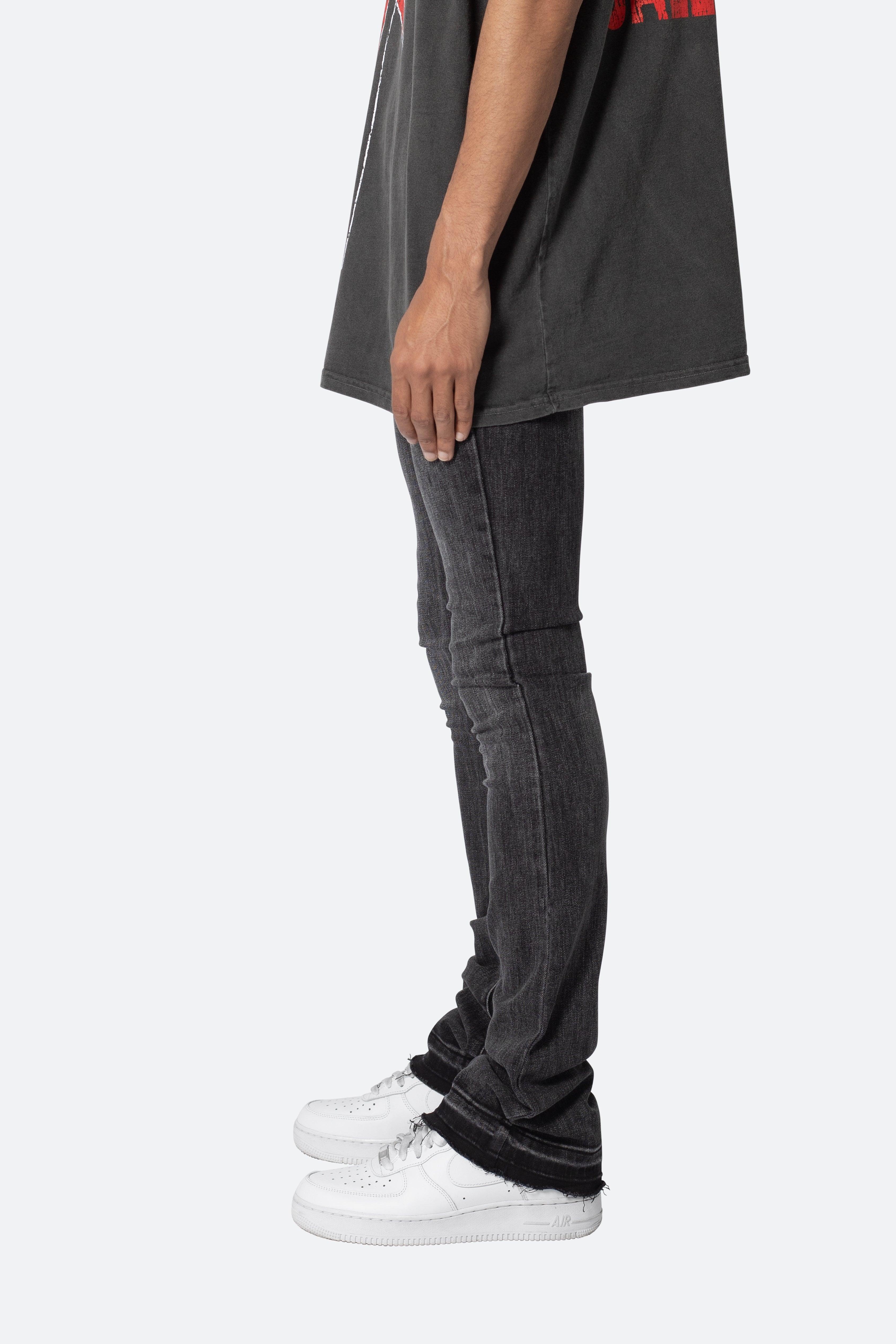 X514 Skinny Stacked Denim - Washed Black Product Image