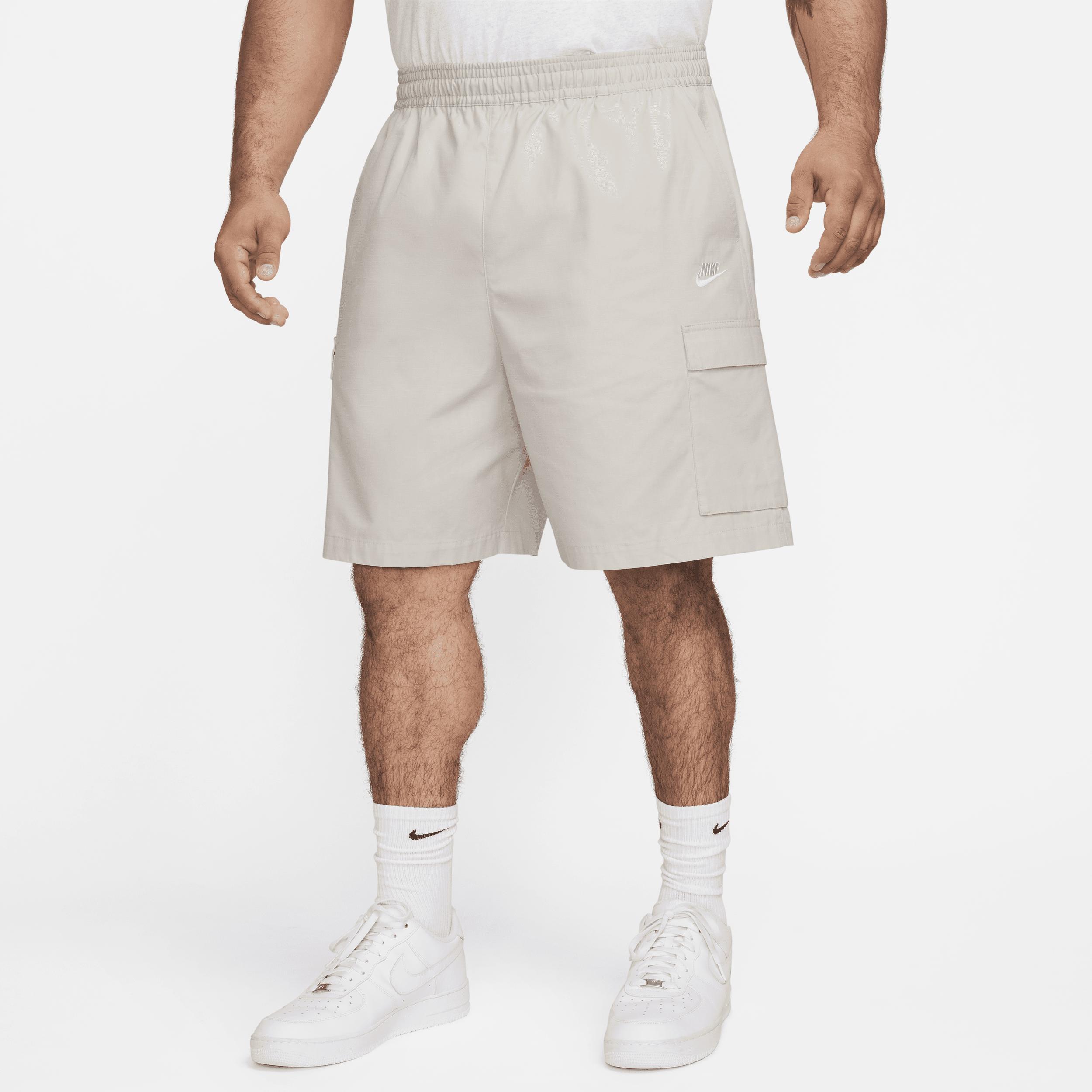 Nike Mens Nike Club Cargo Shorts - Mens White/Brown/White Product Image