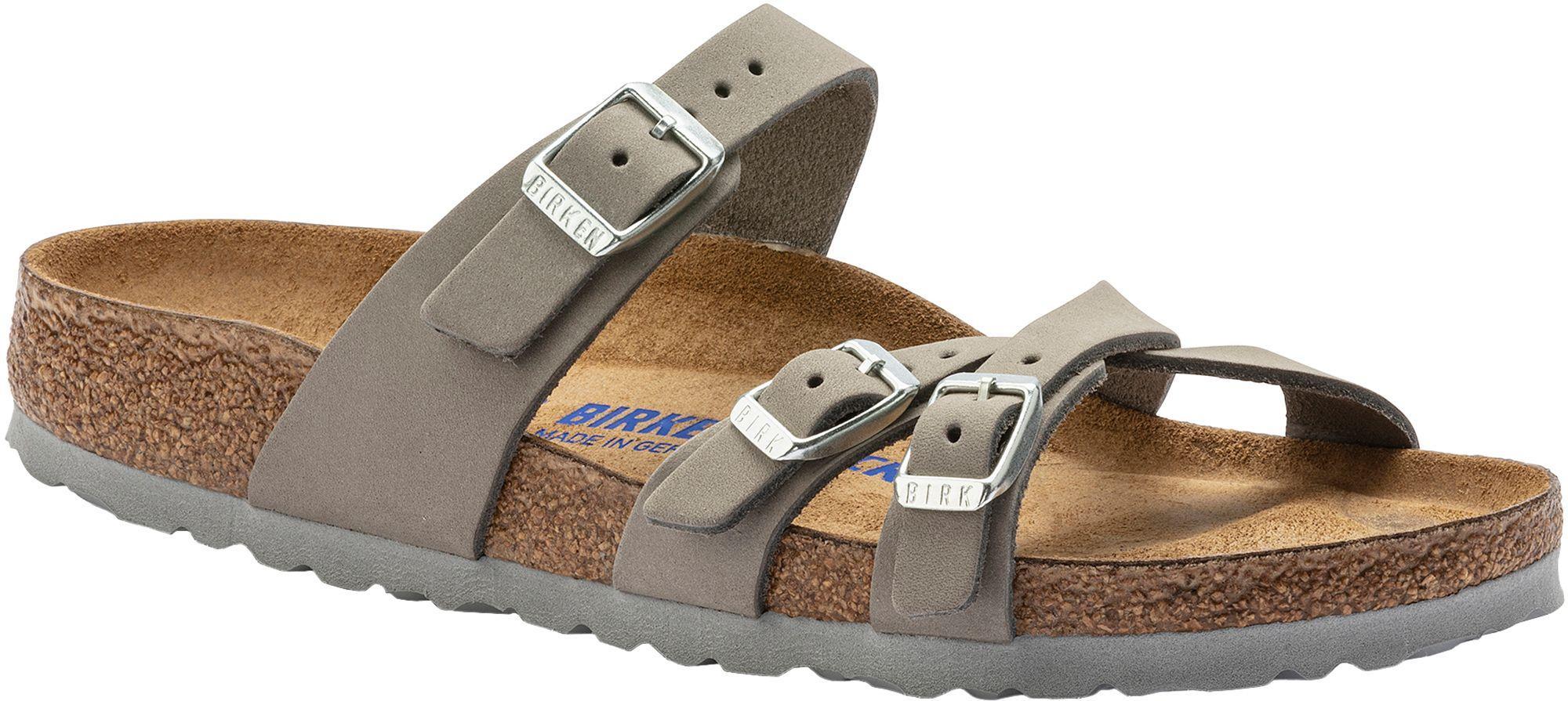 Birkenstock Womens Franca Suede Nubuck Sandals Product Image