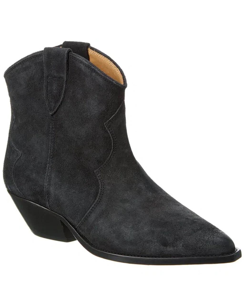 ISABEL MARANT Dewina Suede Bootie In Black Product Image