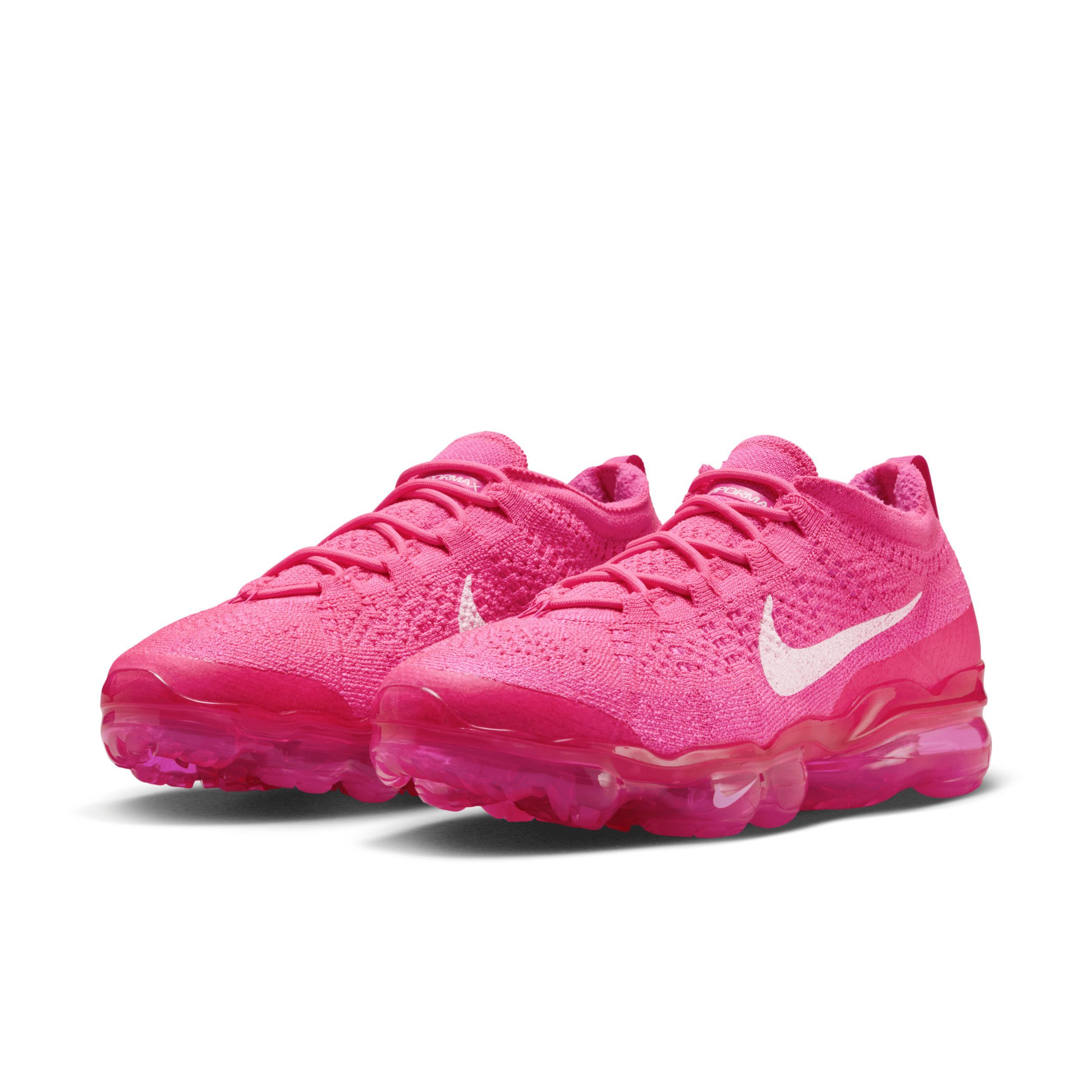 Nike Womens Air Vapormax 2023 FK - Running Shoes Hyper Pink/White/Fierce Pink Product Image