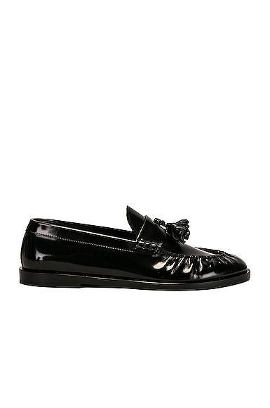 The Row Men's Loafers in Black - Black. Size 37 (also in 36, 36.5, 38, 38.5, 39, 39.5, 40, 41). Product Image