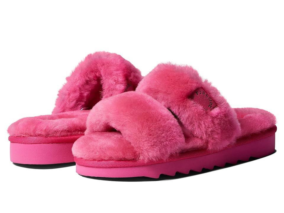 Fireside by Dearfoams Benalla Shearling Double Band Womens Slide Slippers Product Image