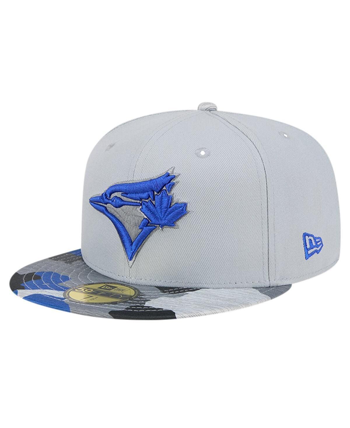 Mens New Era Gray Toronto Blue Jays Active Team Camo 59FIFTY Fitted Hat Product Image