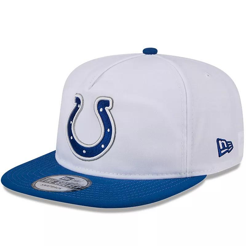 New Era Mens White/Royal Indianapolis Colts 2024 Nfl Training Camp Golfer Snapback Hat Product Image