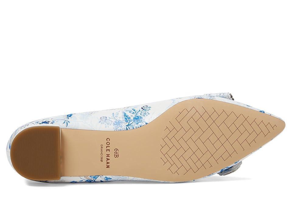 Cole Haan Bellport Bow Skimmer (Peacock Print Leather) Women's Flat Shoes Product Image