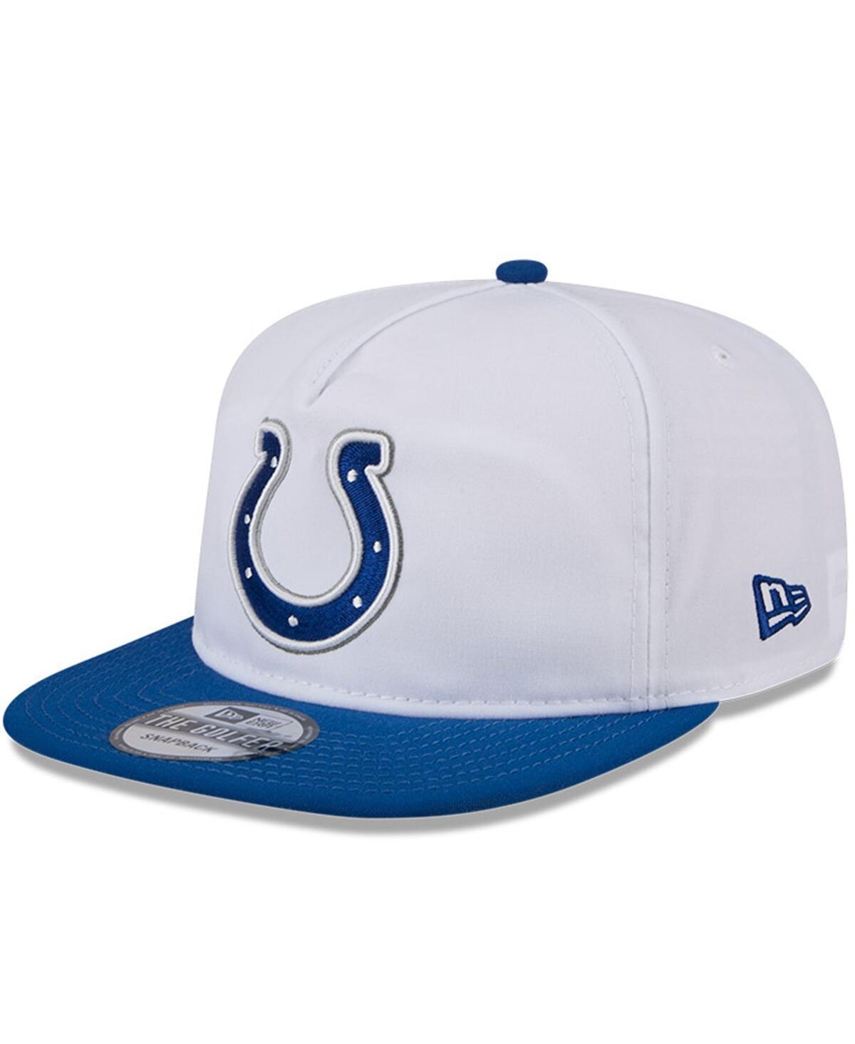 New Era Mens White/Royal Indianapolis Colts 2024 Nfl Training Camp Golfer Snapback Hat Product Image