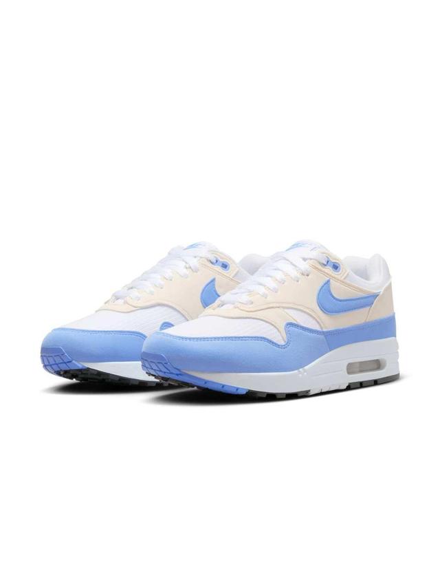 Nike Air Max 1 Sneakers in white and blue Product Image