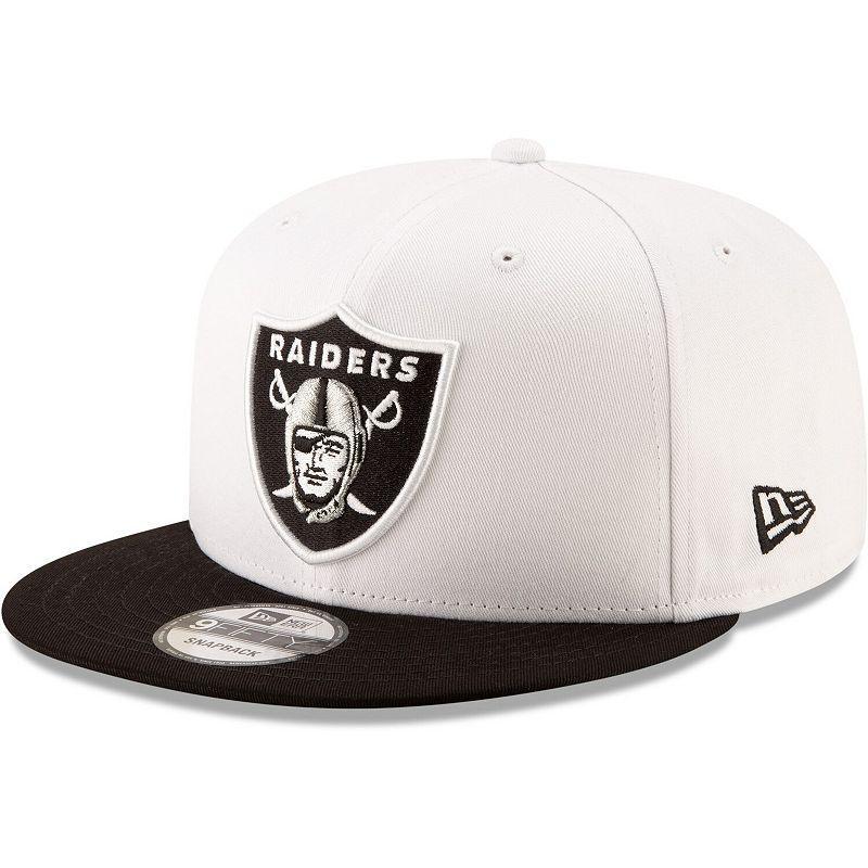 Mens New Era /Black Las Vegas Raiders Basic 9FIFTY Adjustable Snapback Hat Product Image