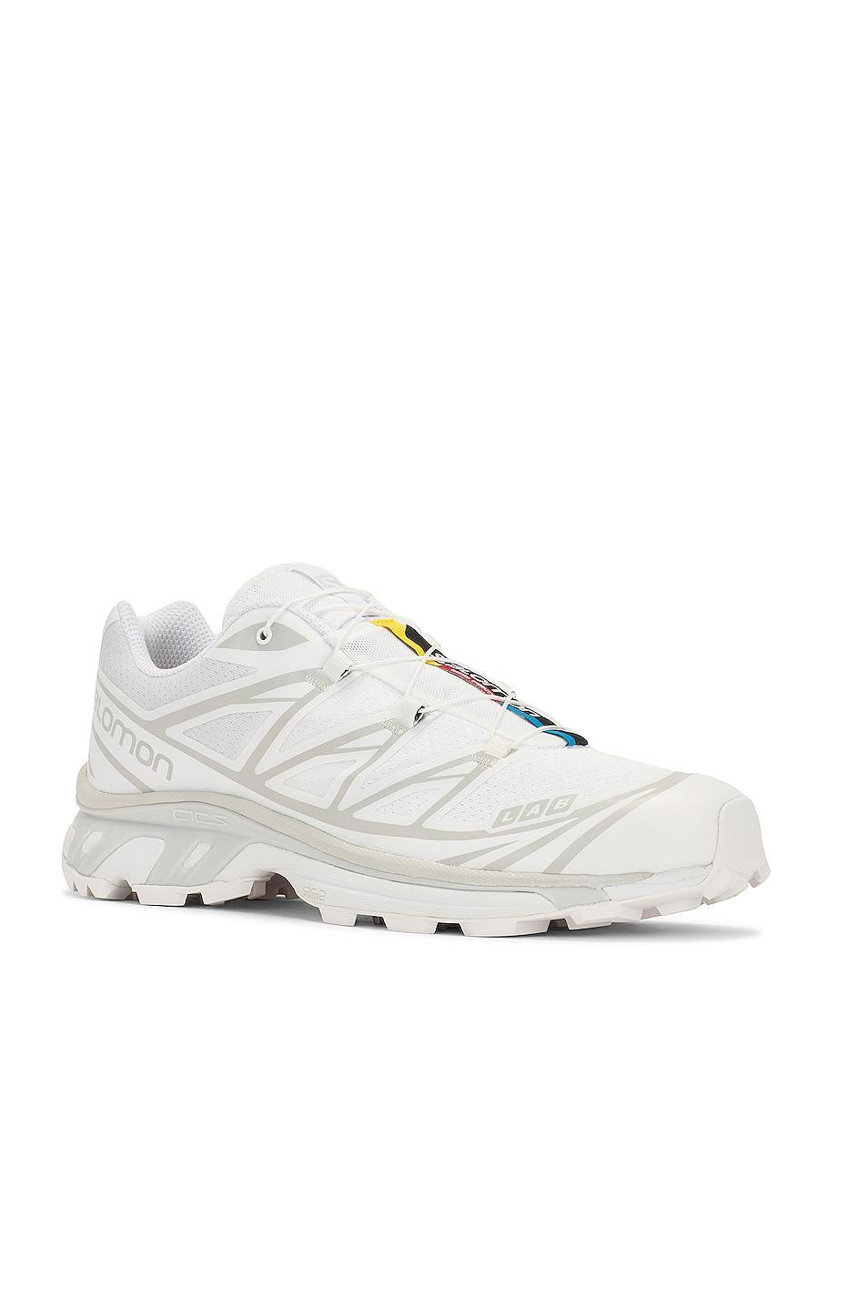 Salomon XT-6 Sneakers in White & Lunar Rock - White. Size 8 (also in Mens 10 / Womens 11). Product Image