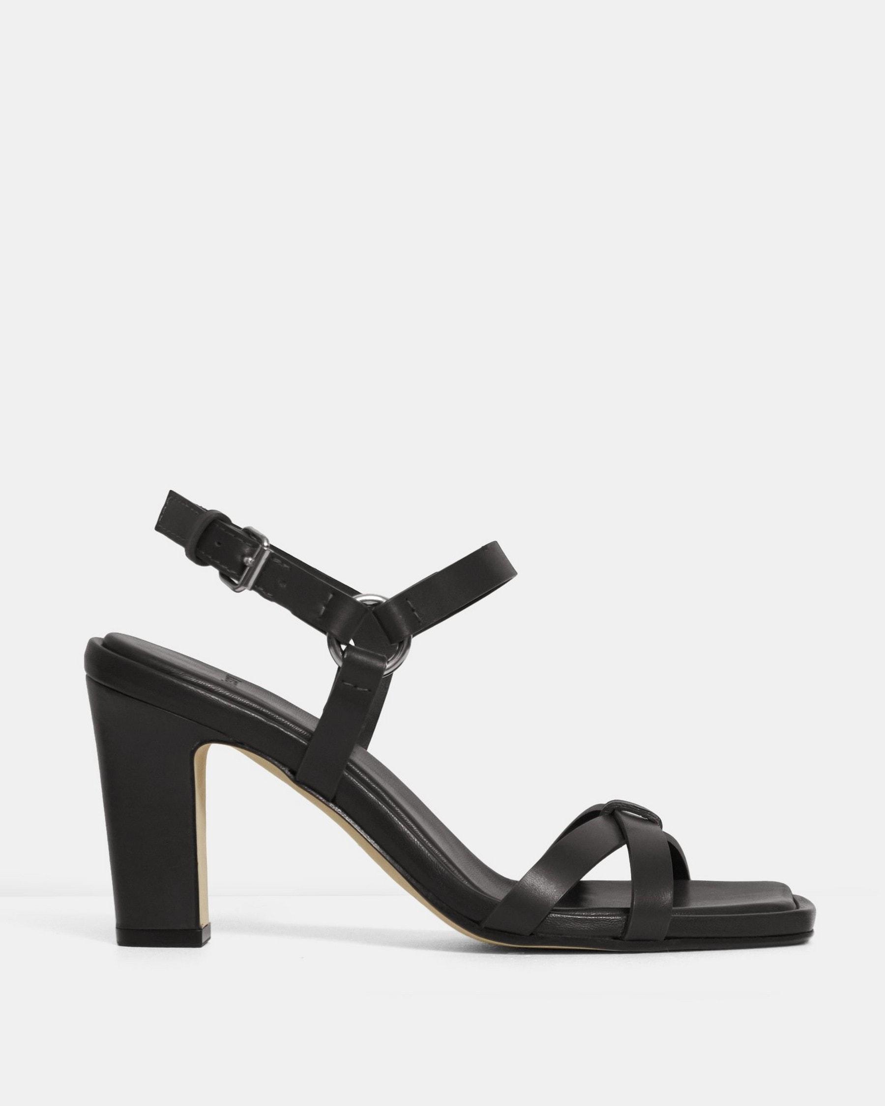 Block Heel Sandal in Leather product image