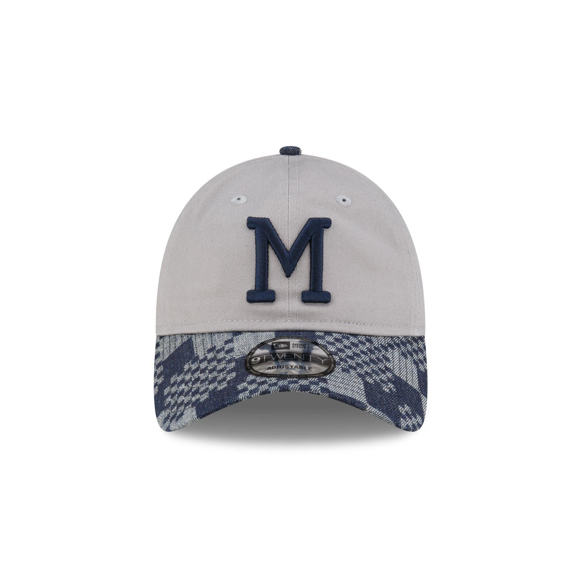 Milwaukee Brewers Pattern Denim 9TWENTY Adjustable Hat Male Product Image