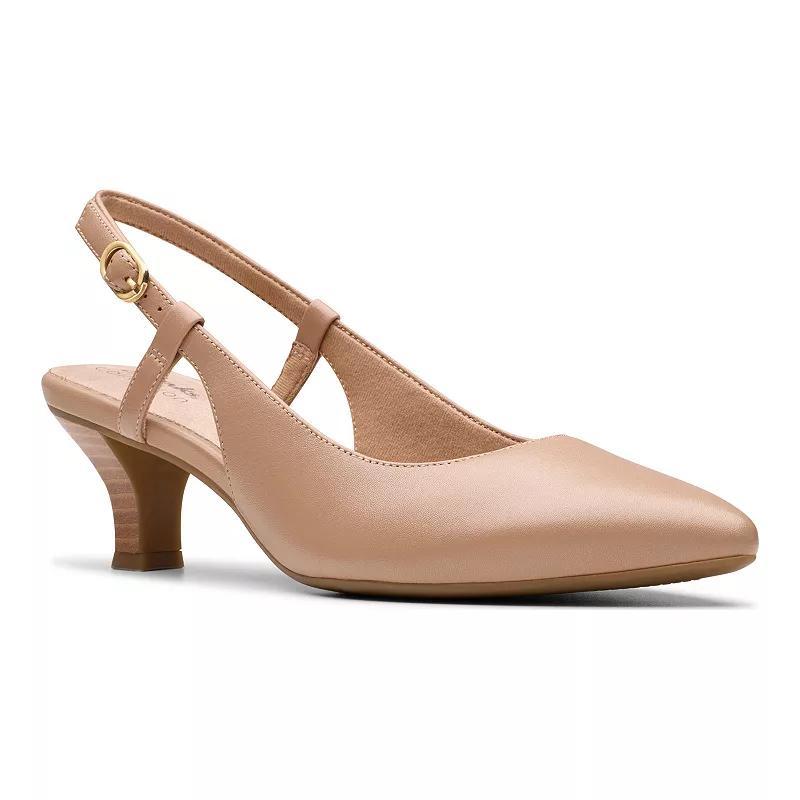 Clarks Kepley Lane Womens Leather Slingback Pumps Product Image