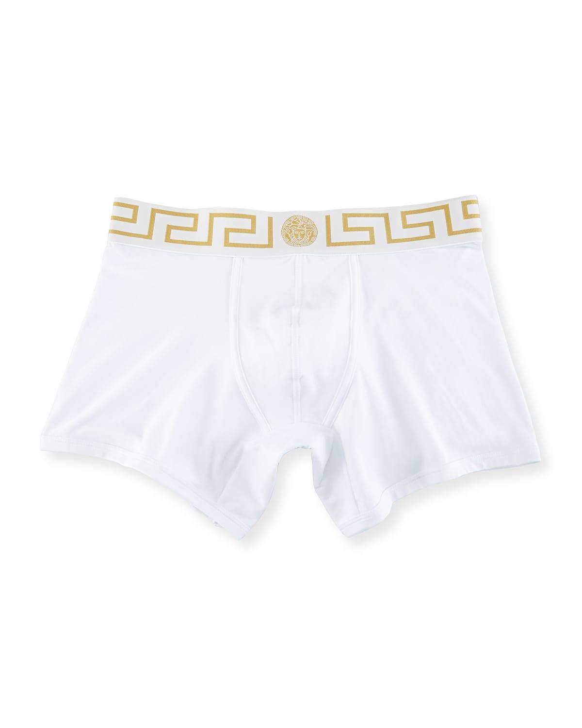 Versace Long Stretch Cotton Trunks Product Image