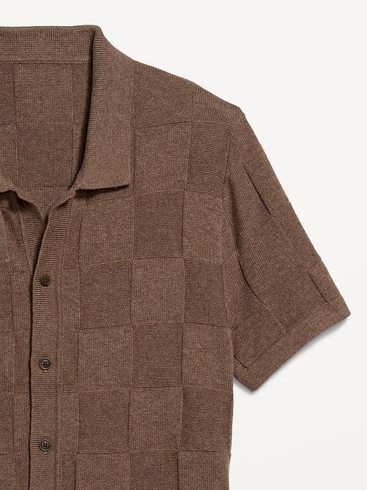 Textured Button-Down Sweater Product Image