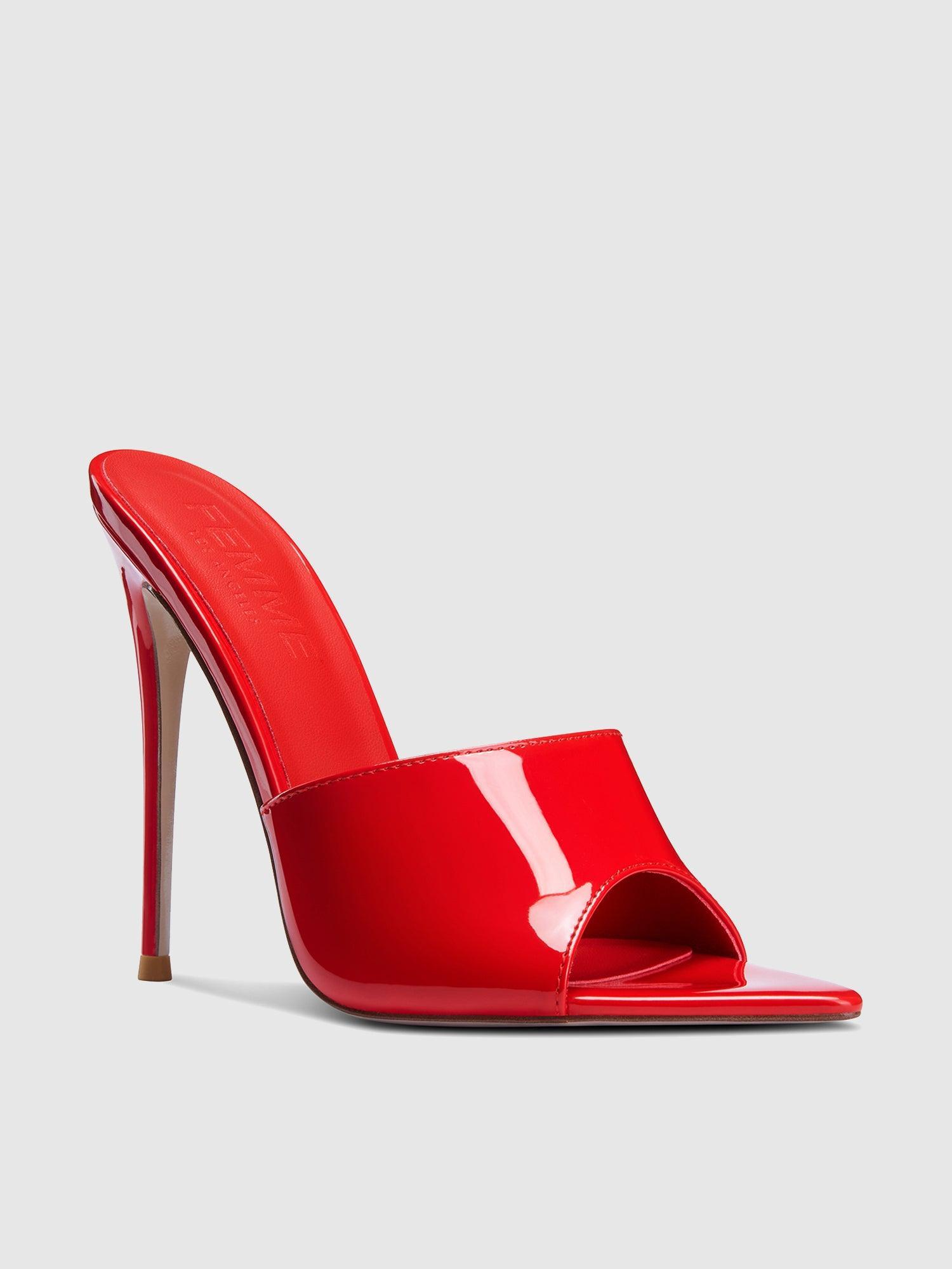 Gianni Patent Mule - Rouge Product Image