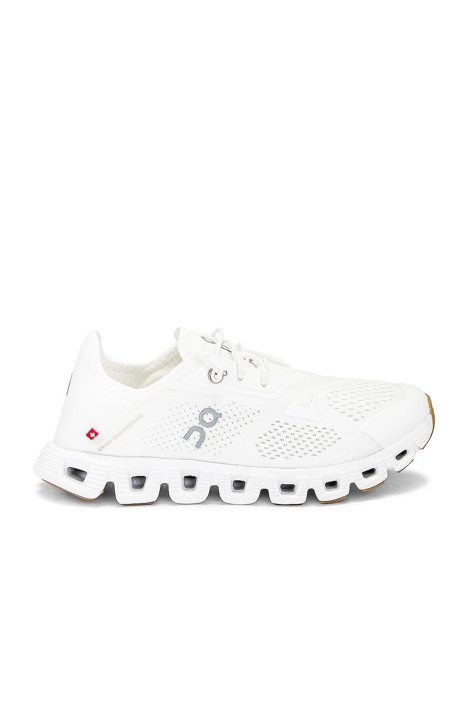 On Cloud 5 Coast Sneaker in White Product Image