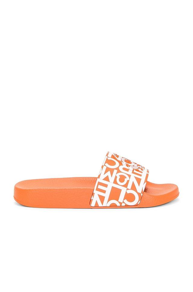 Moncler Jeanne Slides in Orange - Orange. Size 40 (also in 36, 37, 41). Product Image