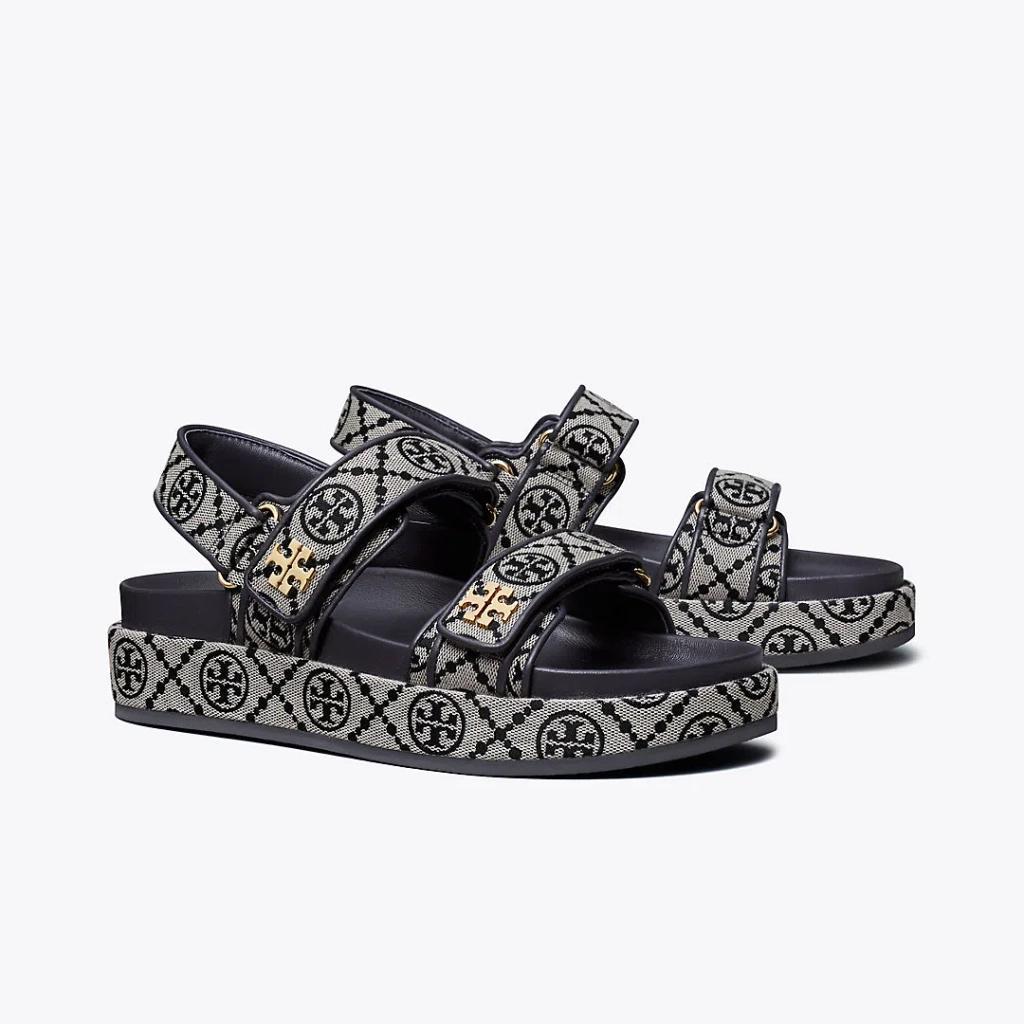 TORY BURCH T Monogram Kira Burch Sandal In Blue Product Image