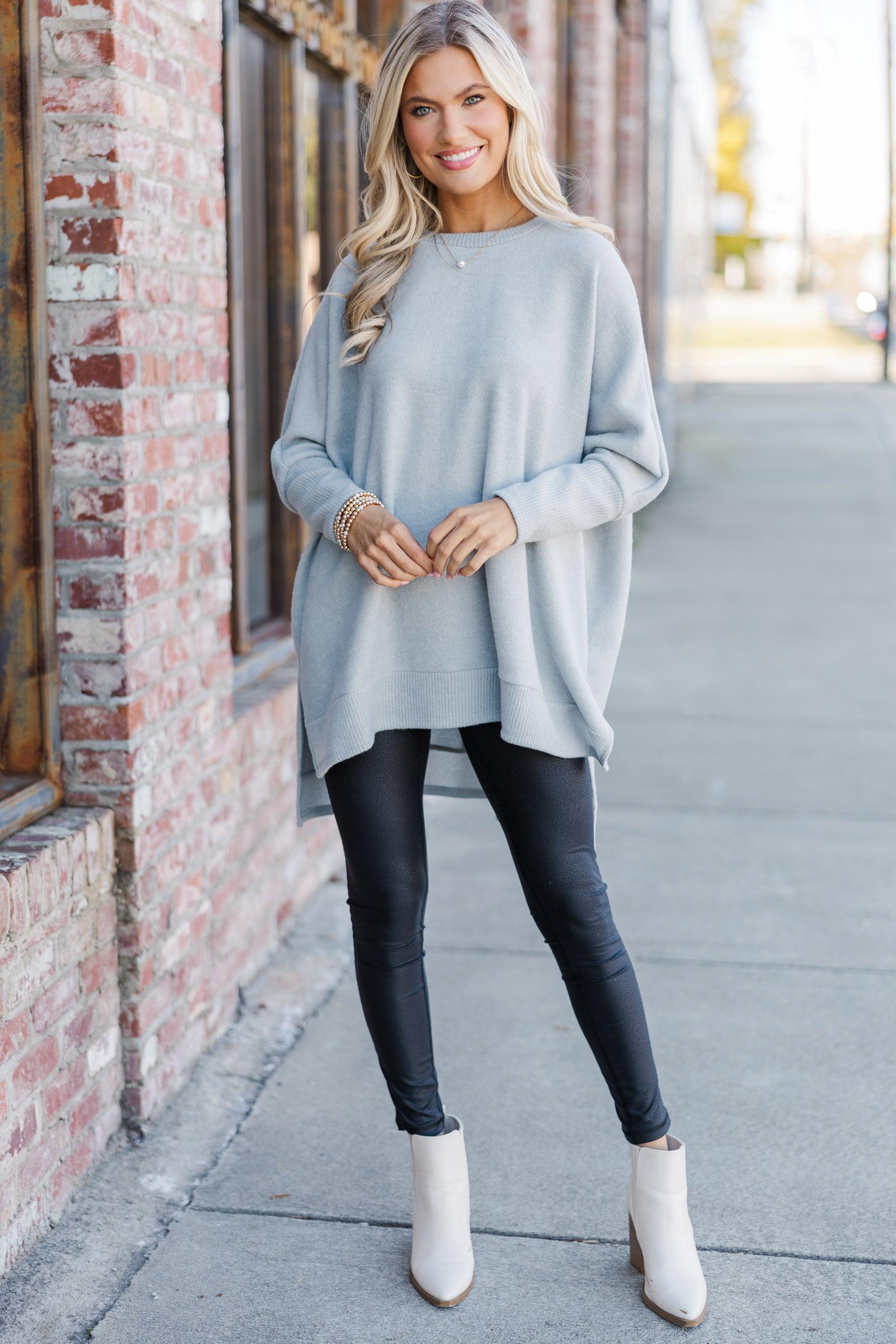 Always Fun Heather Gray Tunic Female Product Image