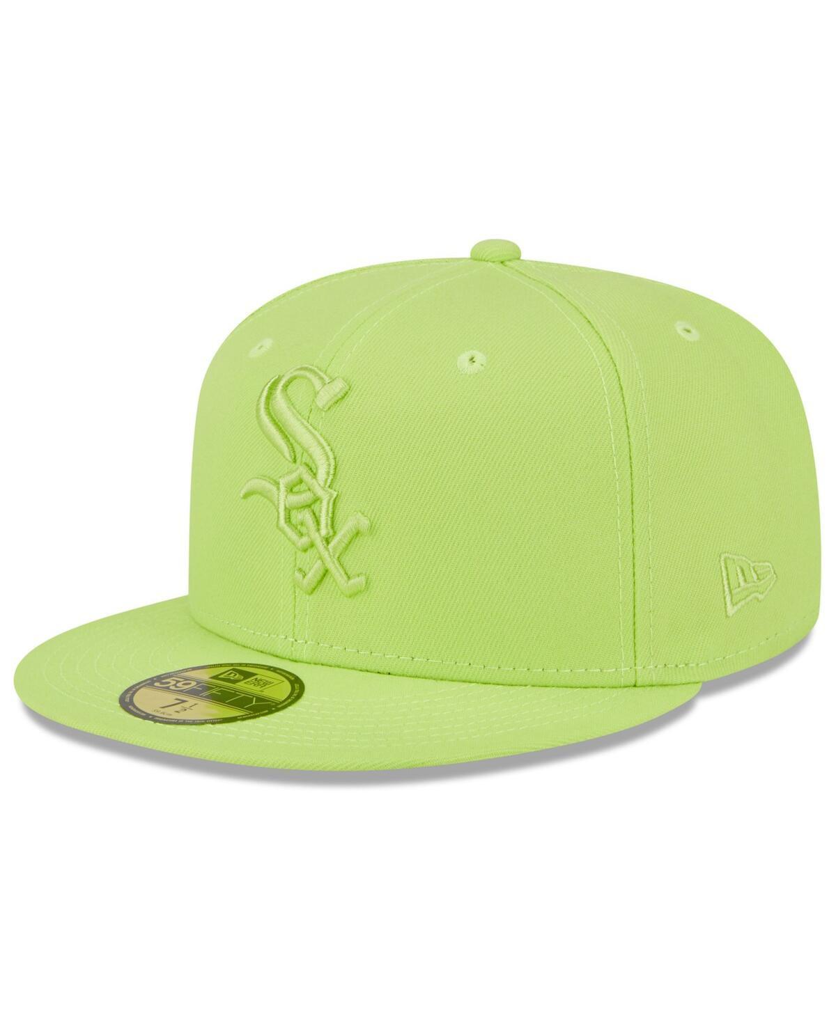 Mens New Era Neon Green Chicago White Sox 2023 Spring Color Basic 59FIFTY Fitted Hat Product Image