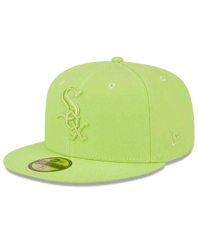 Mens New Era Neon Green Chicago White Sox 2023 Spring Color Basic 59FIFTY Fitted Hat Product Image