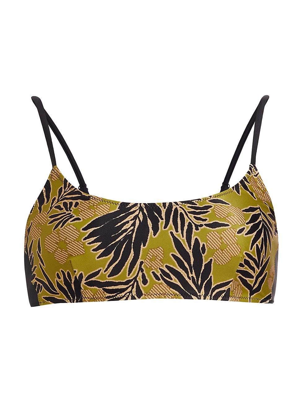 Womens Kaia Palm Bralette Bikini Top Product Image