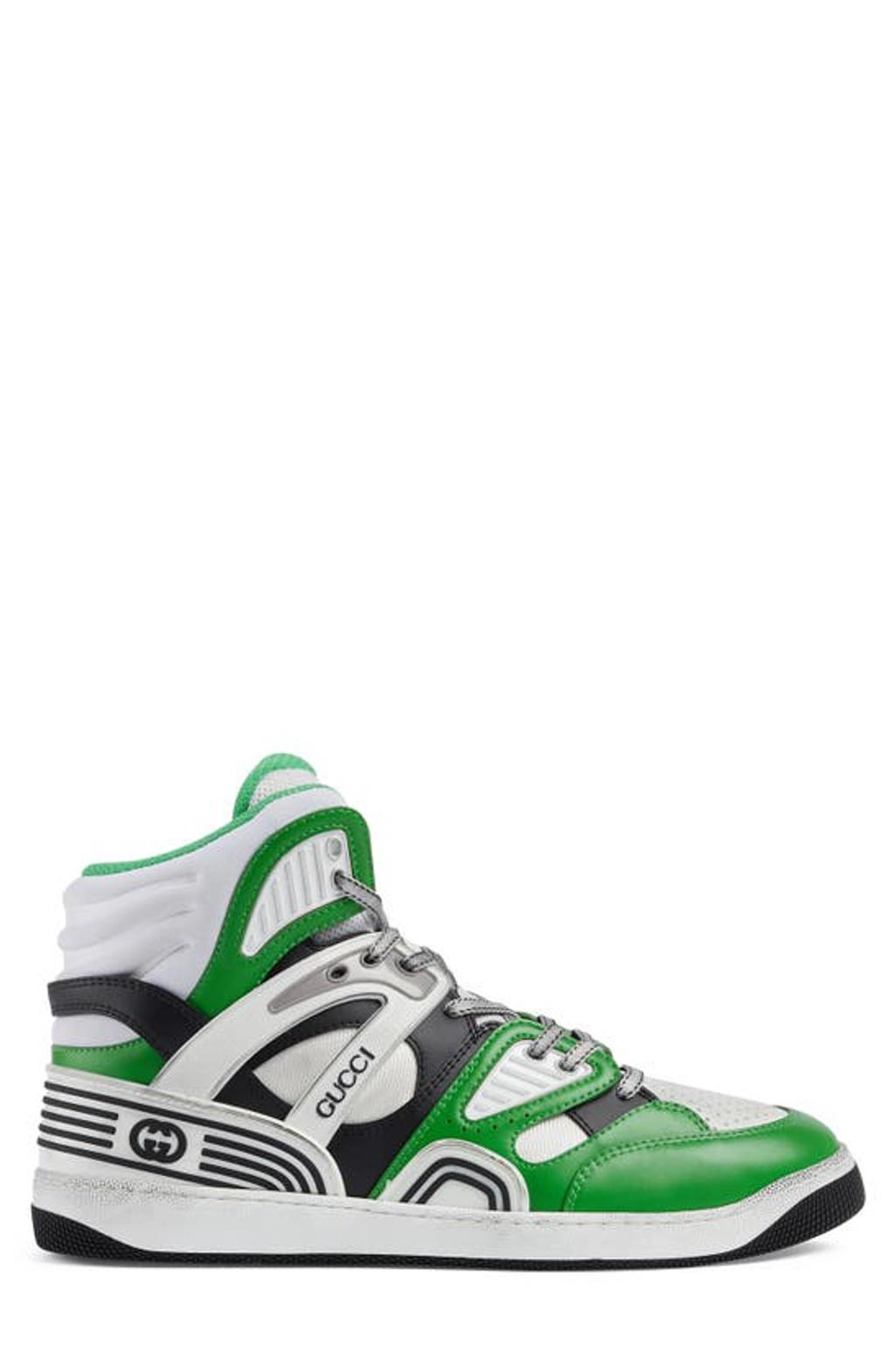 GUCCI Basket Interlocking G Sneakers In Green Product Image