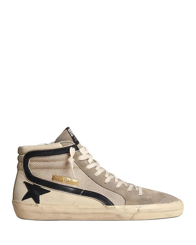 Golden Goose Mens Slide Lace Up High Top Sneakers Product Image