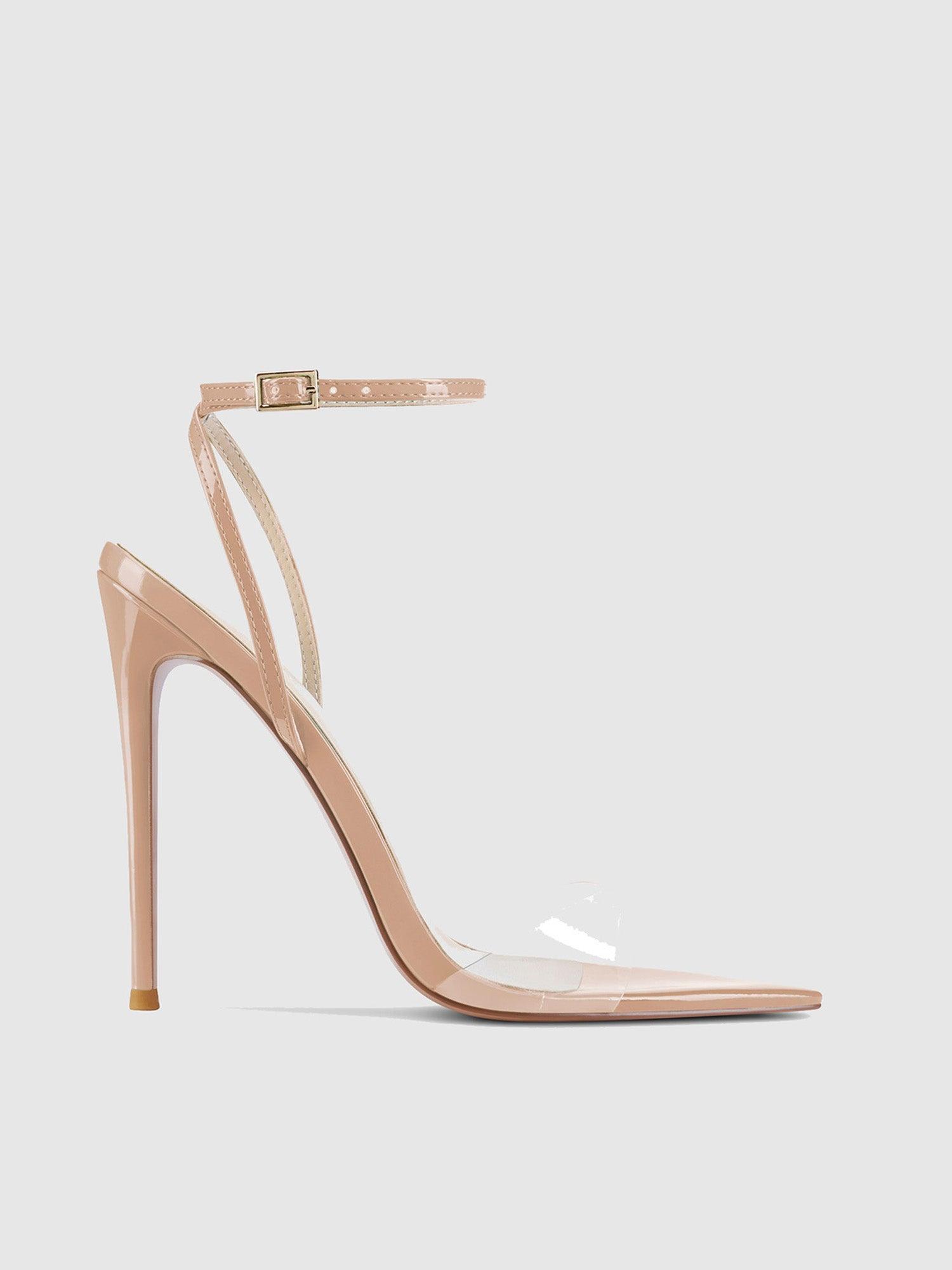 GG Heel Patent & PVC -  Nude Product Image