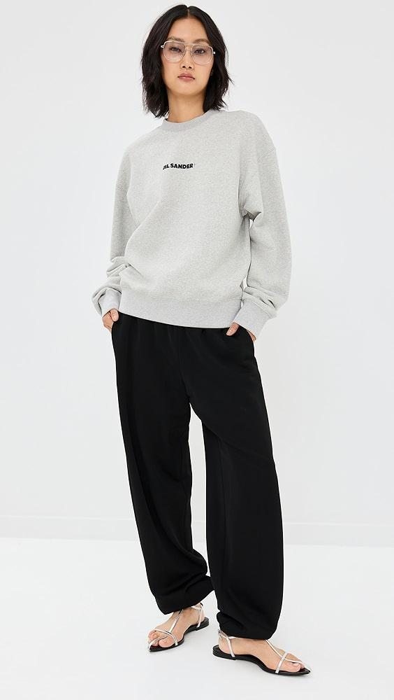 Jil Sander Long Sleeve Logo Sweatshirt | Shopbop Product Image