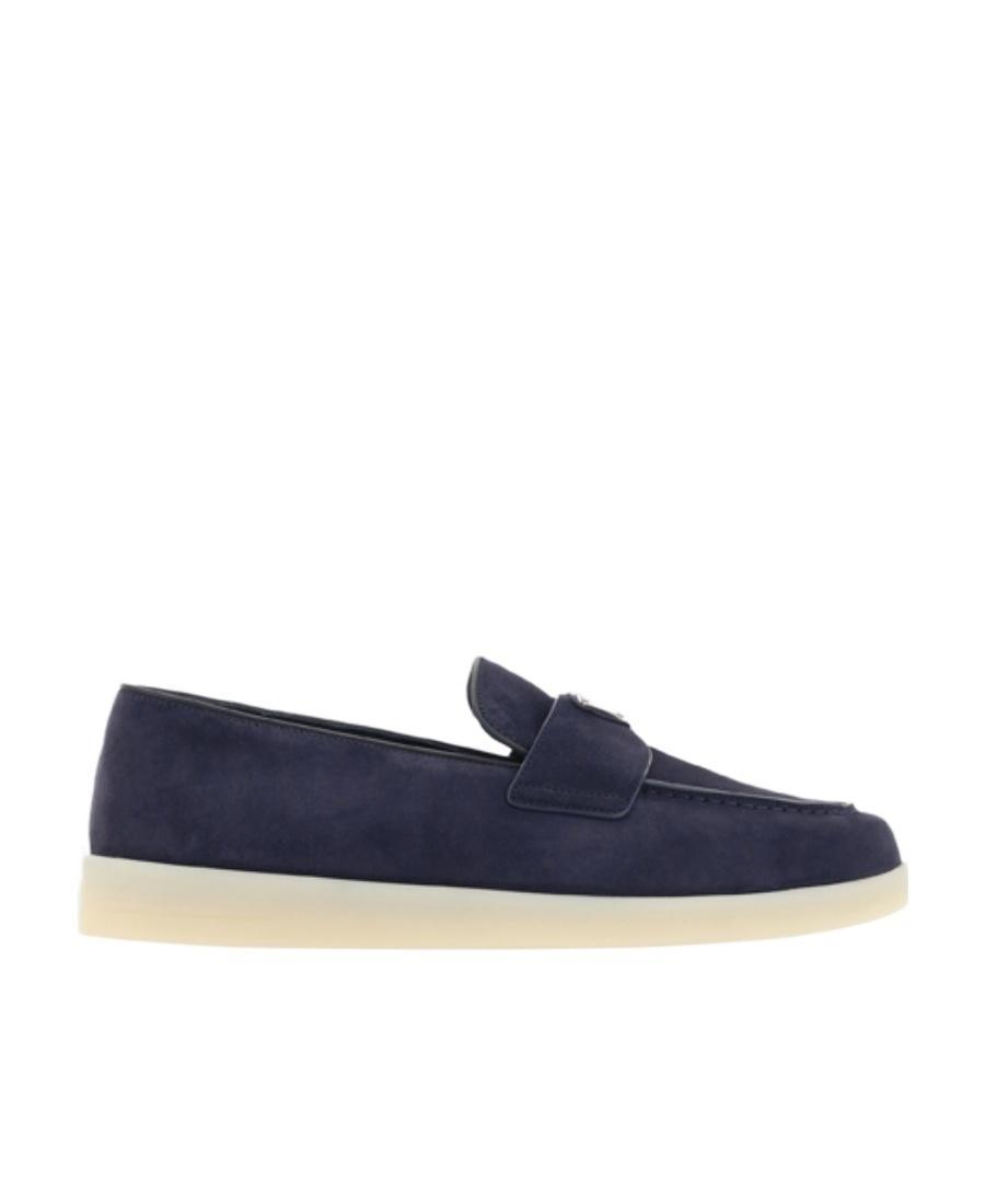 PRADA Loafers In Blue Product Image