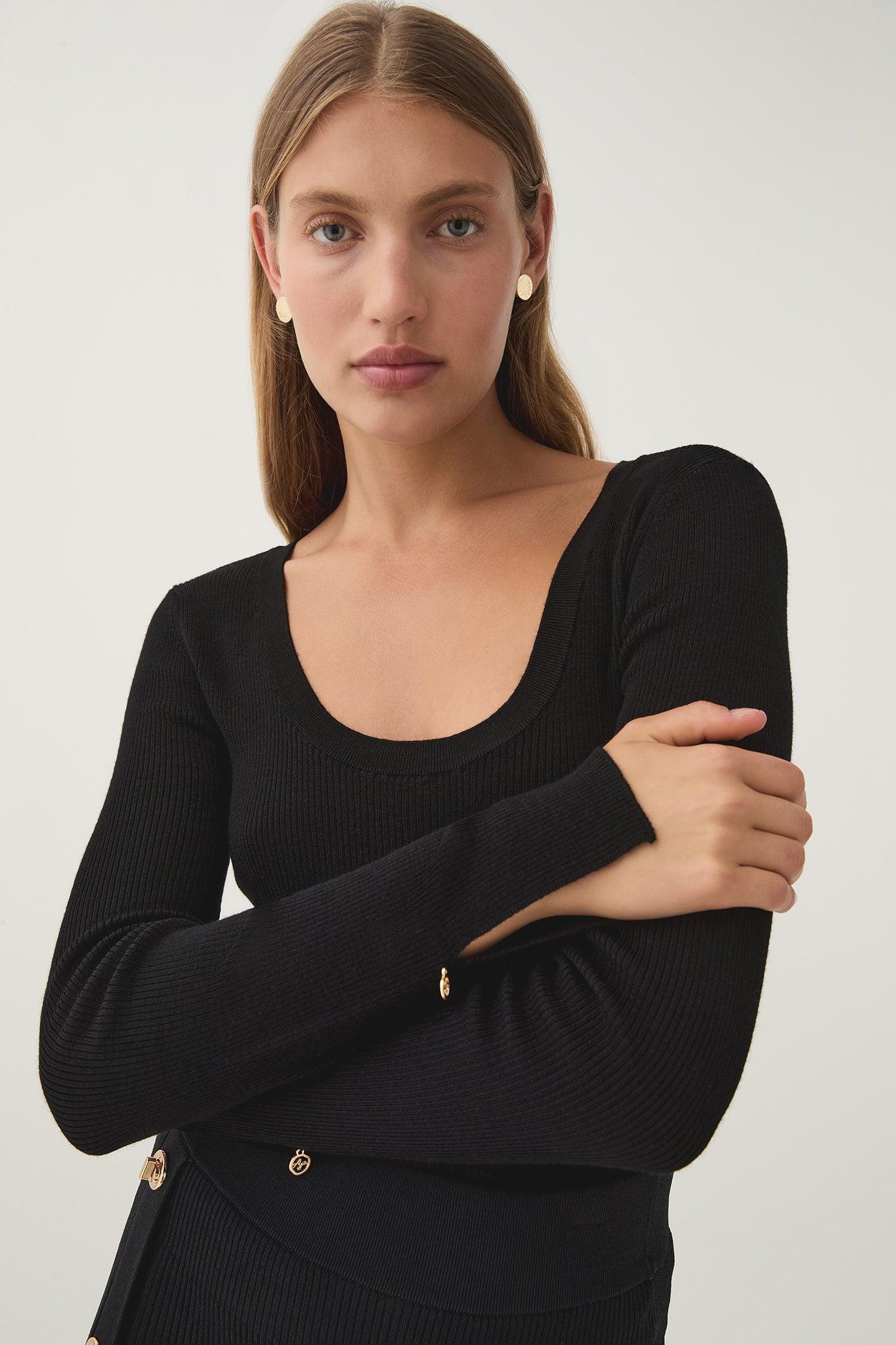 Alina Scoopneck Knit Top Product Image