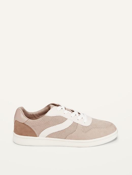 Soft-Brushed Faux-Suede Sneakers Product Image