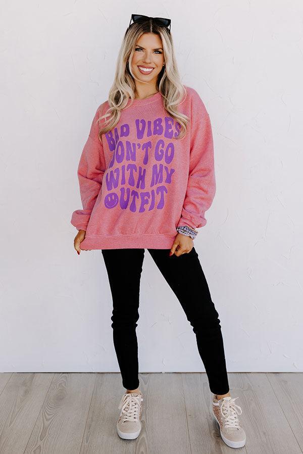 Bad Vibes Graphic Sweatshirt Product Image