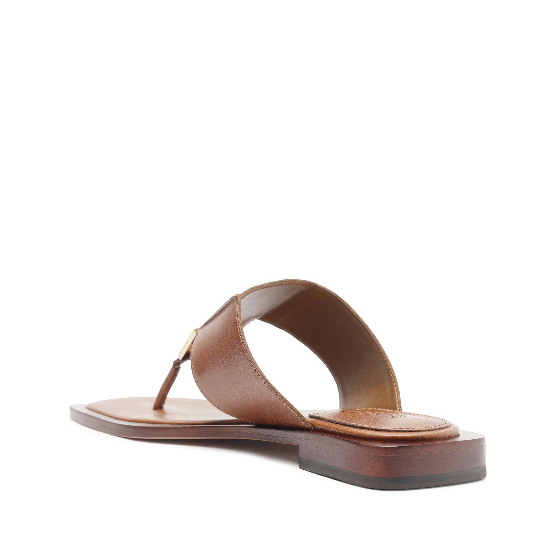 Salma Metallic Leather Flat Sandal Female Product Image