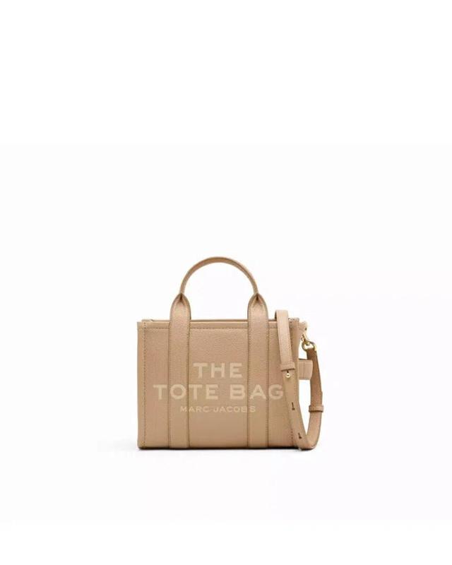 Womens Camel The Leather Small Tote Bag In Toni Neutri Product Image